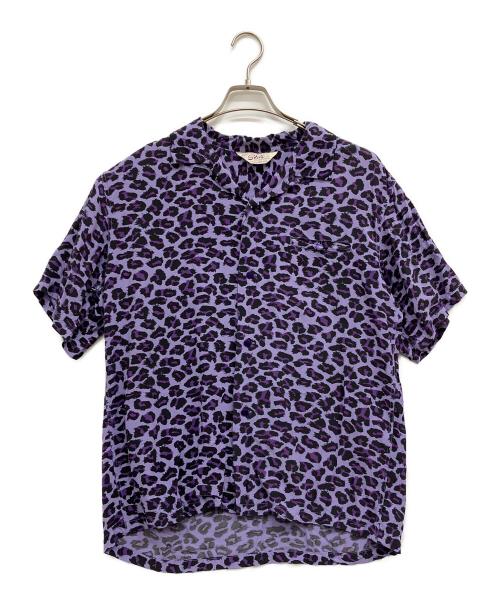 Star OF HOLLYWOOD（スターオブハリウッド）Star OF HOLLYWOOD (スターオブハリウッド) HIGH DENSITY RAYON OPEN SHIRT パープル サイズ:Ｌの古着・服飾アイテム