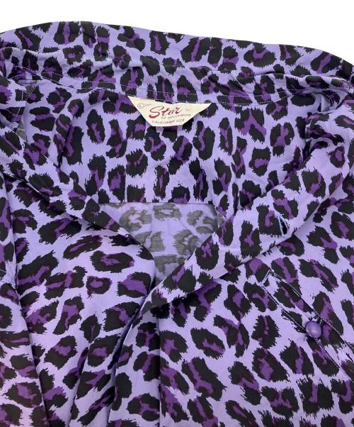 Star OF HOLLYWOOD（スターオブハリウッド）Star OF HOLLYWOOD (スターオブハリウッド) HIGH DENSITY RAYON OPEN SHIRT パープル サイズ:Ｌの古着・服飾アイテム