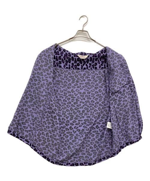 Star OF HOLLYWOOD（スターオブハリウッド）Star OF HOLLYWOOD (スターオブハリウッド) HIGH DENSITY RAYON OPEN SHIRT パープル サイズ:Ｌの古着・服飾アイテム