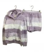 gelato piqueジェラートピケ）の古着「ジェラート3ボーダーパーカ＆ショートパンツSET」｜パープル