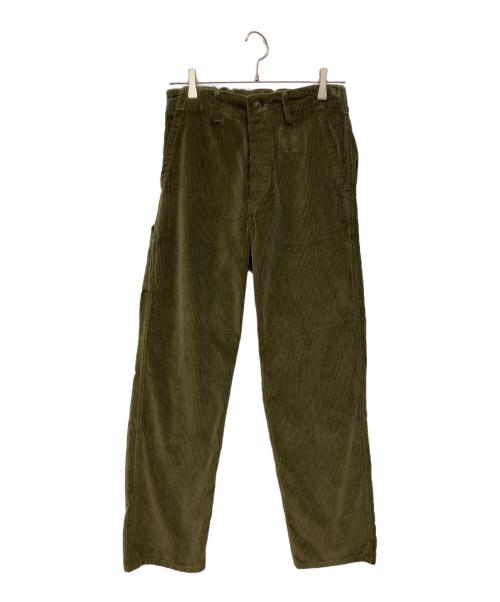 orSlow（オアスロウ）orSlow (オアスロウ) FRENCH WORK CORDUROY PANTS　コーデュロイパンツ ライトオリーブ サイズ:Sの古着・服飾アイテム