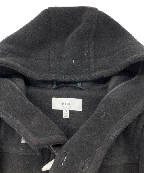 HYKE（ハイク）HYKE (ハイク) ロングダッフルコート ブラック サイズ:SIZE 2の古着・服飾アイテム