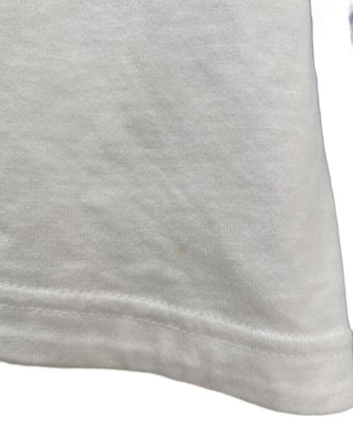 ENFOLD（エンフォルド）ENFOLD (エンフォルド) クラッシック天竺 T SHIRT レイヤードBLOUSE ホワイト×ブルー サイズ:38の古着・服飾アイテム