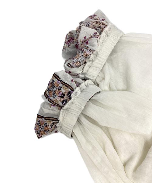 ISABEL MARANT ETOILE（イザベルマランエトワール）ISABEL MARANT ETOILE (イザベルマランエトワール) 刺繍ワンピース ホワイト サイズ:38の古着・服飾アイテム