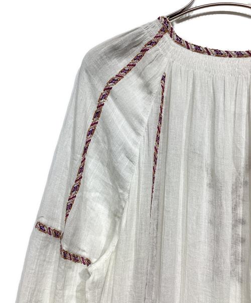 ISABEL MARANT ETOILE（イザベルマランエトワール）ISABEL MARANT ETOILE (イザベルマランエトワール) 刺繍ワンピース ホワイト サイズ:38の古着・服飾アイテム
