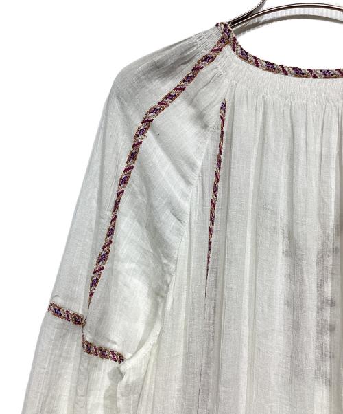 ISABEL MARANT ETOILE（イザベルマランエトワール）ISABEL MARANT ETOILE (イザベルマランエトワール) 刺繍ワンピース ホワイト サイズ:38の古着・服飾アイテム
