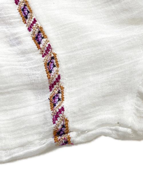ISABEL MARANT ETOILE（イザベルマランエトワール）ISABEL MARANT ETOILE (イザベルマランエトワール) 刺繍ワンピース ホワイト サイズ:38の古着・服飾アイテム