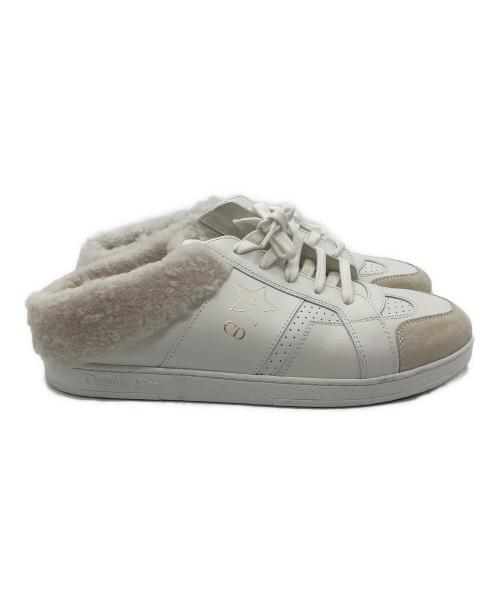 Christian Dior（クリスチャン ディオール）Christian Dior (クリスチャン ディオール) ミュールタイプスニーカー ホワイト サイズ:381/2の古着・服飾アイテム