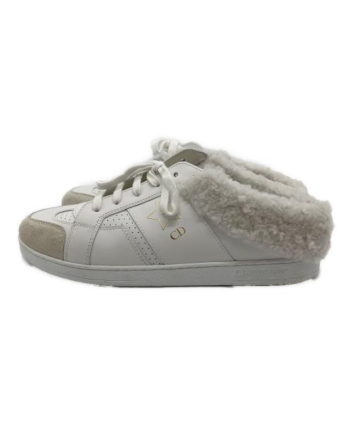 Christian Dior（クリスチャン ディオール）Christian Dior (クリスチャン ディオール) ミュールタイプスニーカー ホワイト サイズ:381/2の古着・服飾アイテム
