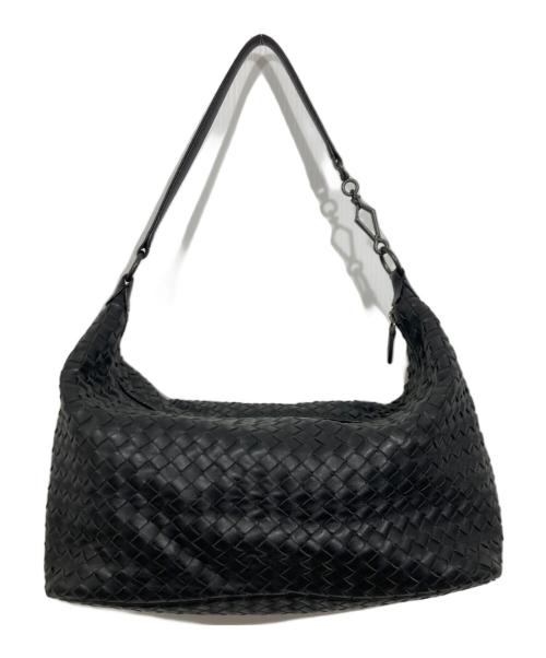 BOTTEGA VENETA（ボッテガベネタ）BOTTEGA VENETA (ボッテガベネタ) ショルダーバッグ ブラックの古着・服飾アイテム