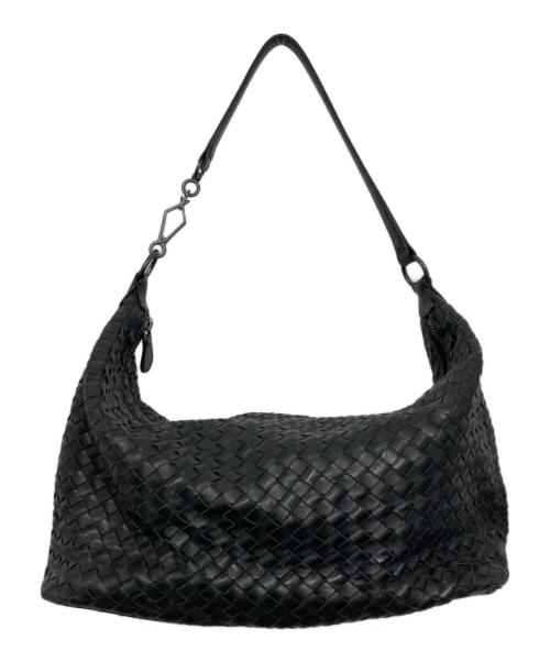 BOTTEGA VENETA（ボッテガベネタ）BOTTEGA VENETA (ボッテガベネタ) ショルダーバッグ ブラックの古着・服飾アイテム