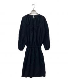 COMME des GARCONS（コムデギャルソン）の古着「ギャザーワンピース」｜ブラック