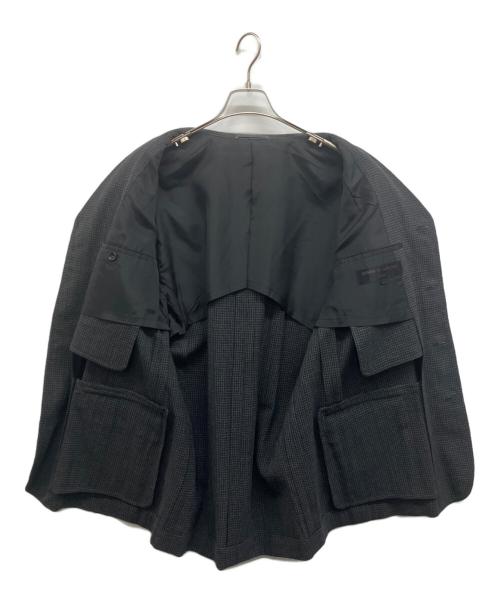 COMME des GARCONS HOMME（コムデギャルソン オム）COMME des GARCONS HOMME (コムデギャルソン オム) 田中オム　テーラードジャケット グレー サイズ:Lの古着・服飾アイテム