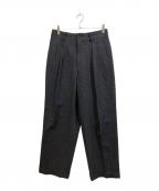 COMME des GARCONS HOMMEコムデギャルソン オム）の古着「タックパンツ」｜グレー