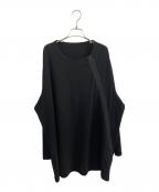 GROUND Yグラウンドワイ）の古着「cotton jersey zipper long sleeve」｜ブラック