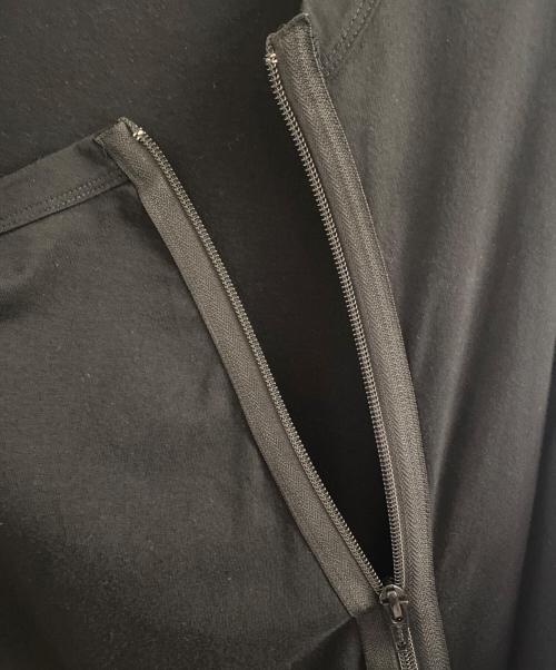 GROUND Y（グラウンドワイ）GROUND Y (グラウンドワイ) cotton jersey zipper long sleeve ブラック サイズ:3の古着・服飾アイテム