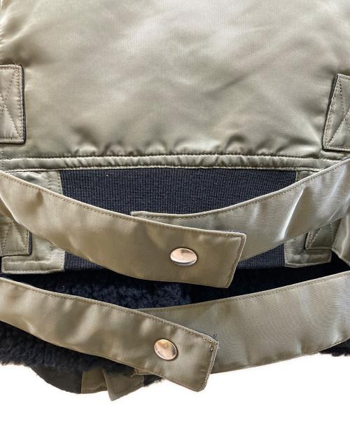 disem By SiiK（ディゼムバイシーク）disem By SiiK (ディゼムバイシーク) Assemble boa blouson ブラック×カーキ サイズ:SIZE 1の古着・服飾アイテム