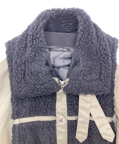 disem By SiiK（ディゼムバイシーク）disem By SiiK (ディゼムバイシーク) Assemble boa blouson ブラック×カーキ サイズ:SIZE 1の古着・服飾アイテム