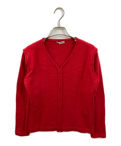 ISSEY MIYAKE（イッセイミヤケ）ISSEY MIYAKE (イッセイミヤケ) アンゴラ混ニット レッド サイズ:Lの古着・服飾アイテム