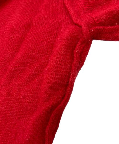 ISSEY MIYAKE（イッセイミヤケ）ISSEY MIYAKE (イッセイミヤケ) アンゴラ混ニット レッド サイズ:Lの古着・服飾アイテム