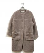 saquiサキ）の古着「ボアコート」｜パープル