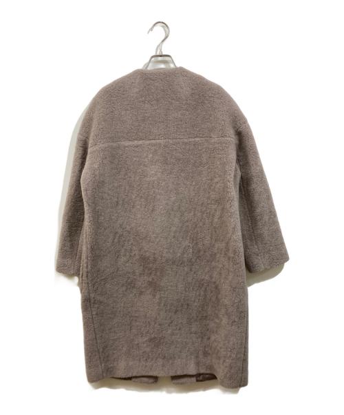 saqui（サキ）saqui (サキ) ボアコート パープル サイズ:36の古着・服飾アイテム