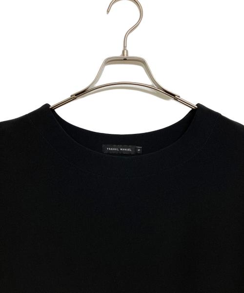 TRAVAIL MANUEL（トラバイユマニュアル）TRAVAIL MANUEL (トラバイユマニュアル) コクーンワンピース ブラック サイズ:Sの古着・服飾アイテム