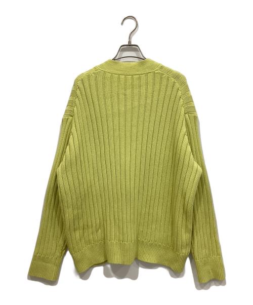 ebure（エブール）ebure (エブール) Ron Herman (ロンハーマン) カシミヤ混カーディガン イエロー サイズ:FREEの古着・服飾アイテム