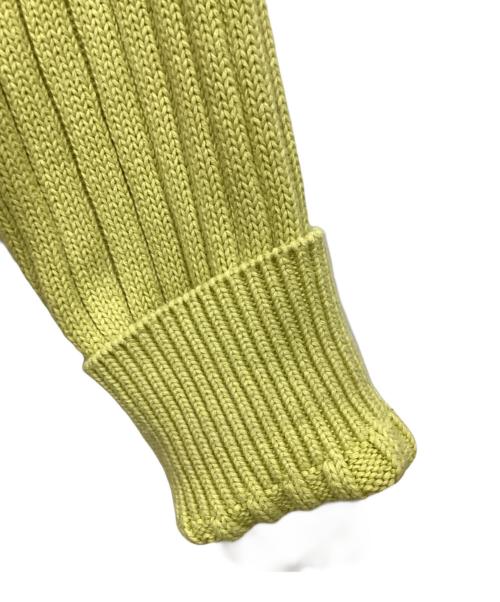 ebure（エブール）ebure (エブール) Ron Herman (ロンハーマン) カシミヤ混カーディガン イエロー サイズ:FREEの古着・服飾アイテム