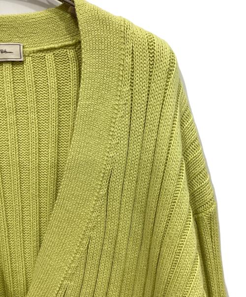 ebure（エブール）ebure (エブール) Ron Herman (ロンハーマン) カシミヤ混カーディガン イエロー サイズ:FREEの古着・服飾アイテム