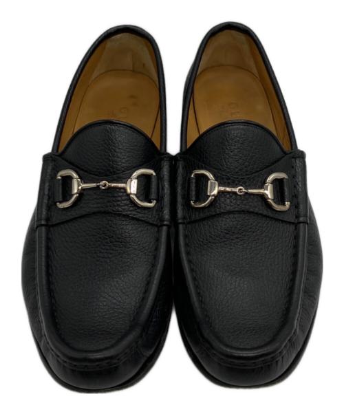 GUCCI（グッチ）GUCCI (グッチ) ホースビットローファー ブラック サイズ:UK6.5の古着・服飾アイテム