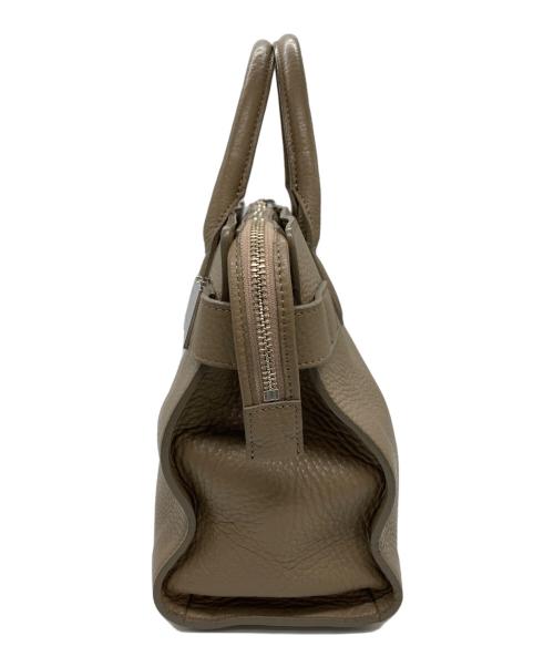 PELLE MORBIDA（ペッレモルビダ）PELLE MORBIDA (ペッレモルビダ) レザーハンドバッグ ベージュの古着・服飾アイテム