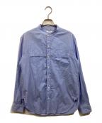 Engineered Garmentsエンジニアドガーメンツ）の古着「バンドカラーシャツ」｜ブルー