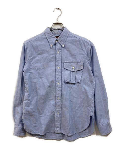 WOOLRICH（ウールリッチ）WOOLRICH (ウールリッチ) Engineered Garments (エンジニアードガーメンツ) ボタンダウンシャツ ブルー サイズ:SIZE Sの古着・服飾アイテム