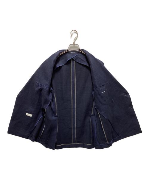 TAGLIATORE（タリアトーレ）TAGLIATORE (タリアトーレ) リネン混6Bダブルジャケット ネイビー サイズ:48の古着・服飾アイテム