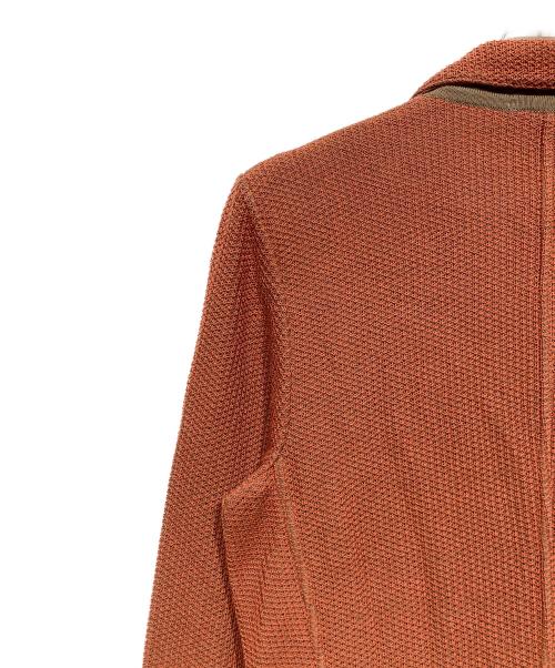 LARDINI（ラルディーニ）LARDINI (ラルディーニ) 織柄ニットジャケット ブラウン サイズ:Sの古着・服飾アイテム