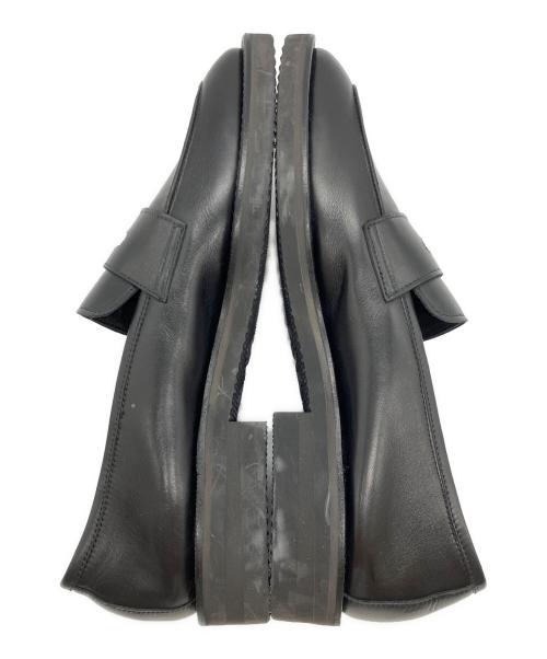 WH（ダブルエイチ）WH (ダブルエイチ) アンライニング コインローファー ブラック サイズ:8の古着・服飾アイテム