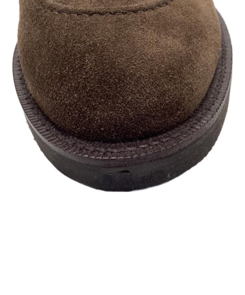 WH（ダブルエイチ）WH (ダブルエイチ) ヤヌスカーフ スエード タッセルローファー ブラウン サイズ:8の古着・服飾アイテム