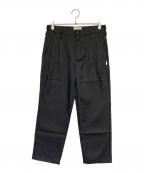 WTAPSダブルタップス）の古着「TUCK 01 TROUSERS」｜ブラック