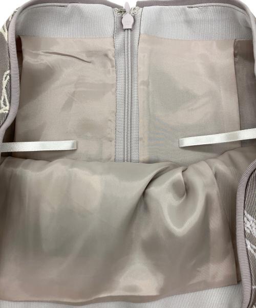 ANAYI（アナイ）ANAYI (アナイ) ペイントフラワージャガードタックフレアスカート ベージュ サイズ:38の古着・服飾アイテム