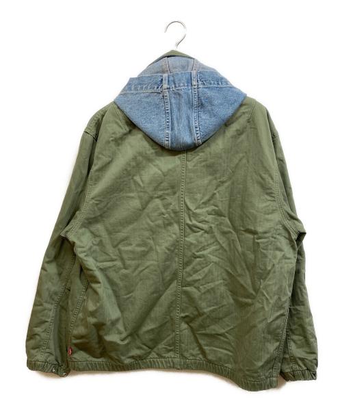 LEVI'S PReMIUM（リーバイス プレミアム）LEVI'S PReMIUM (リーバイスプレミアム) DUBOCE フーデッドワークジャケット グリーン サイズ:SIZE Lの古着・服飾アイテム