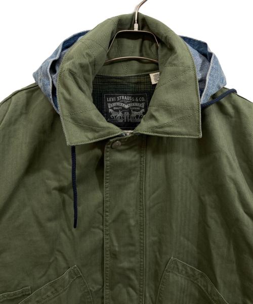 LEVI'S PReMIUM（リーバイス プレミアム）LEVI'S PReMIUM (リーバイスプレミアム) DUBOCE フーデッドワークジャケット グリーン サイズ:SIZE Lの古着・服飾アイテム