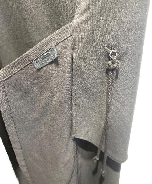 GROUND Y（グラウンドワイ）GROUND Y (グラウンドワイ) 二重衿後ろロングシャツ ブラック サイズ:3の古着・服飾アイテム