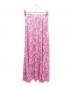 GANNI（ガニー）の古着「silk satin maxi skirt」｜ピンク
