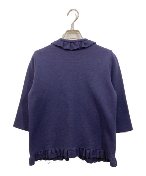 MARNI（マルニ）MARNI (マルニ) ノーカラージャケット ネイビー サイズ:36の古着・服飾アイテム