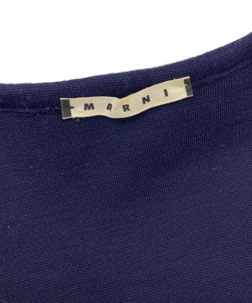 MARNI（マルニ）MARNI (マルニ) ノーカラージャケット ネイビー サイズ:36の古着・服飾アイテム