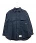 WTAPS（ダブルタップス）の古着「フランネルオーバーシャツ」｜ネイビー