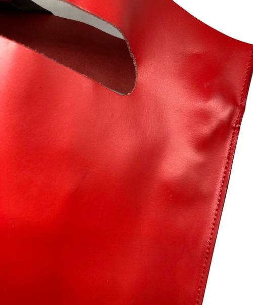 MM6 Maison Margiela（エムエムシックスメゾンマルジェラ）MM6 Maison Margiela (エムエムシックスメゾンマルジェラ) 2WAYレザーバッグ レッドの古着・服飾アイテム