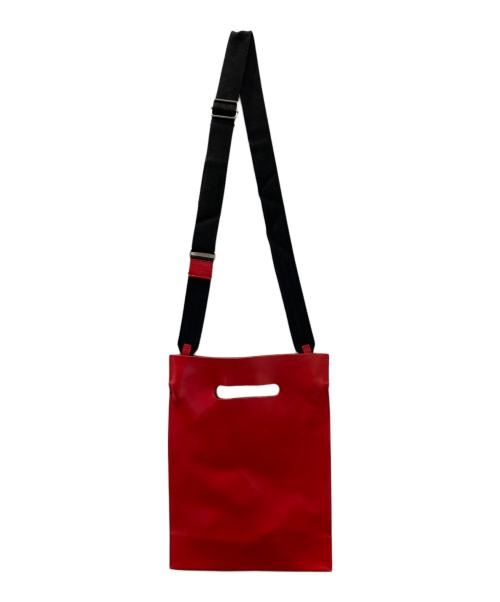 MM6 Maison Margiela（エムエムシックスメゾンマルジェラ）MM6 Maison Margiela (エムエムシックスメゾンマルジェラ) 2WAYレザーバッグ レッドの古着・服飾アイテム