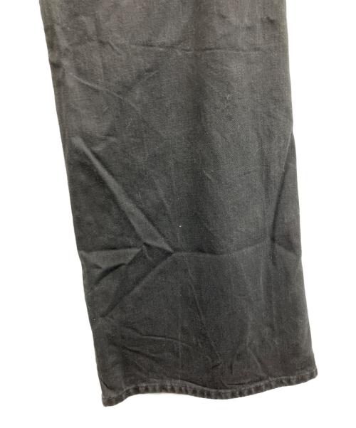 DIESEL（ディーゼル）DIESEL (ディーゼル) D-AKEMIワイドフレアブラックデニムパンツ ブラック サイズ:28の古着・服飾アイテム